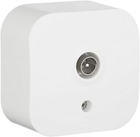 Розетка TV Звезда накладная Legrand Quteo 1-м белый картинка
